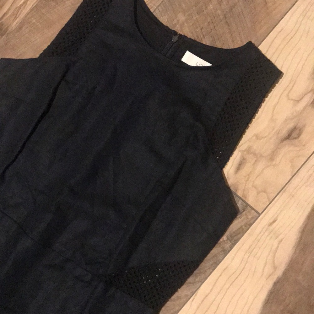 Black dress with side eyelet design - Picture 3 of 3